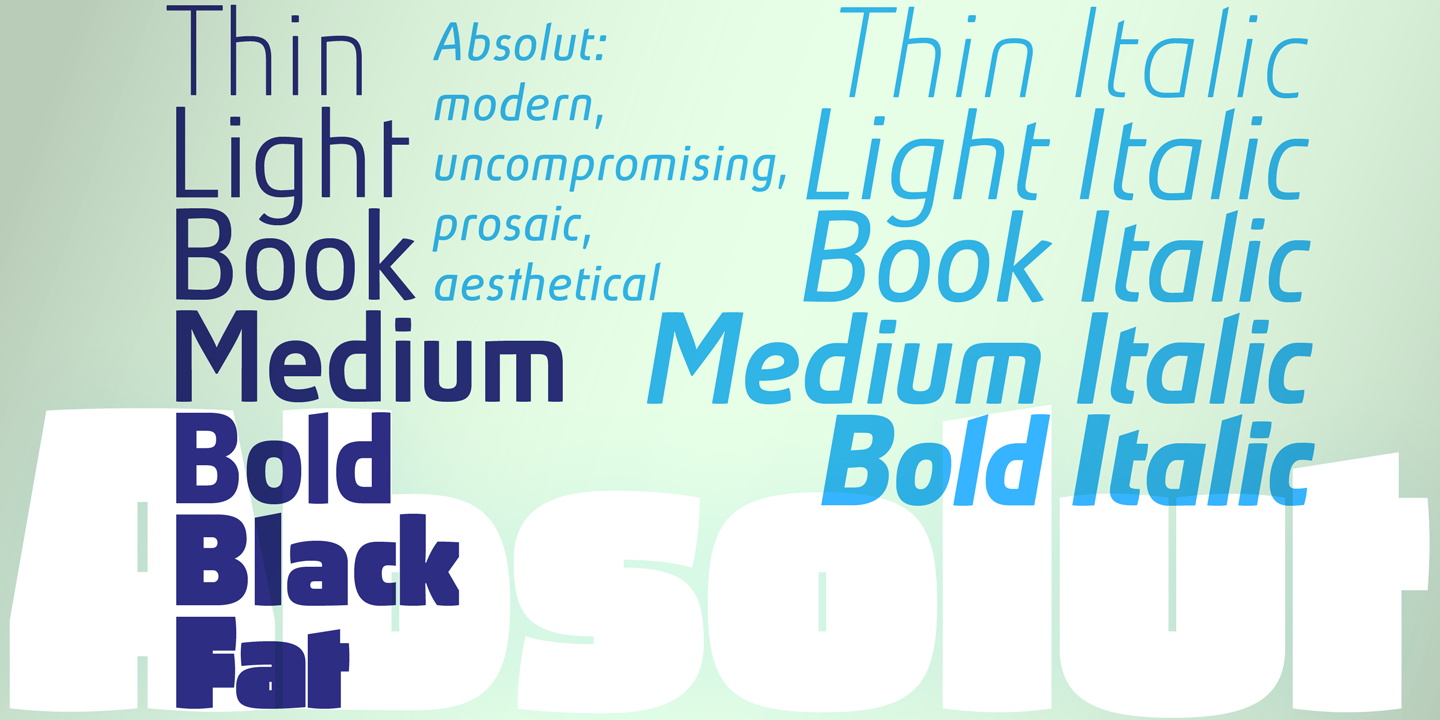 Example font Absolut Pro #3